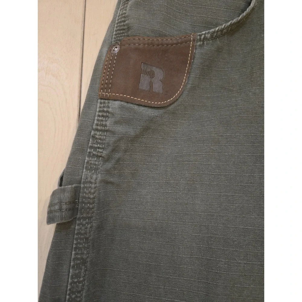 Wrangler Riggs Workwear Ranger Pants Green Ripstop Cargo 3W060BL Mens 36x32